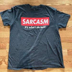 Grey Unisex Funny Cheesy Graphic OpinionsT Shirt XL